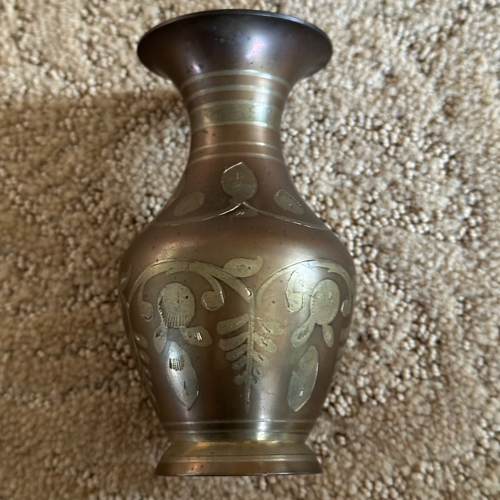 Vintage Brass Bud Vase